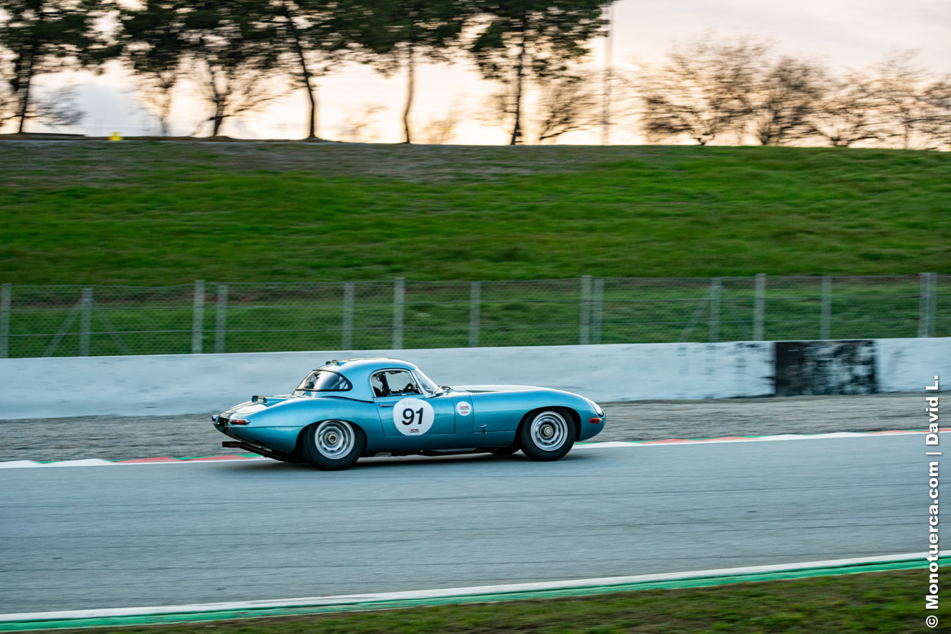 #91 Jaguar E-Type Lightweight - Marcus Anderson / Mark Blair - 2025 Espiritu de Montjuic - 4